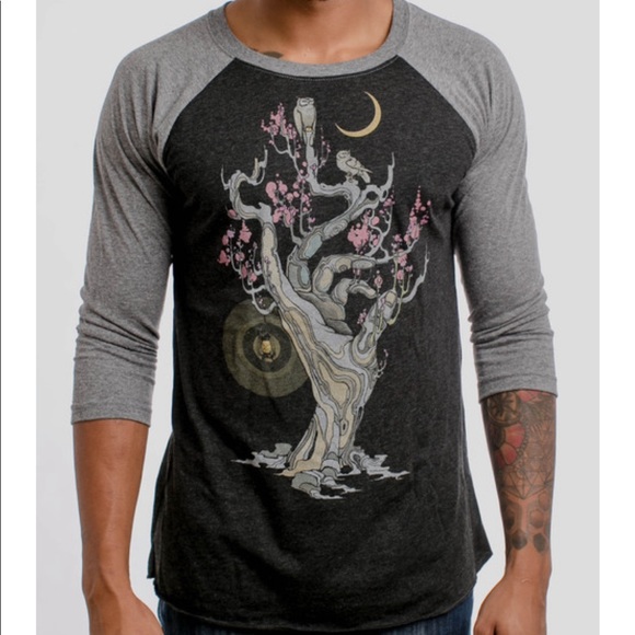 Curbside clothing night owls 3/4 sleeve raglan - Picture 1 of 5